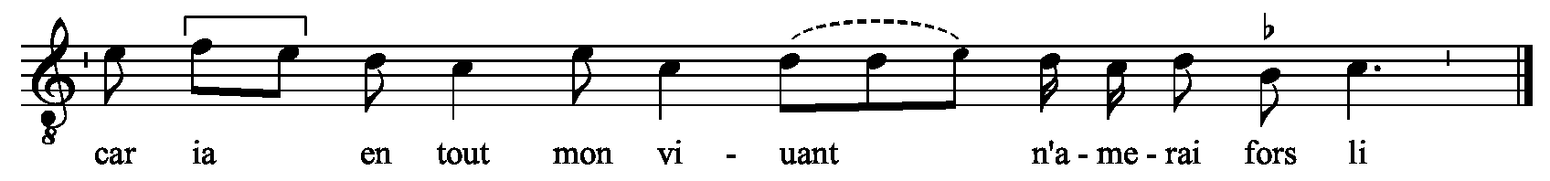 Refrain musical notation